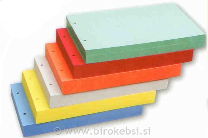 LOČILNI LISTI B5 1/100 ZELEN