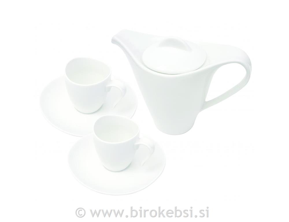 3 DELNI PORCELANSKI SET S ČAJNIKOM
