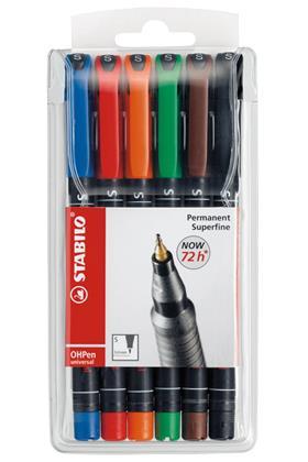 FLOMASTRI STABILO OHP PEN S 04mm 841 1/6