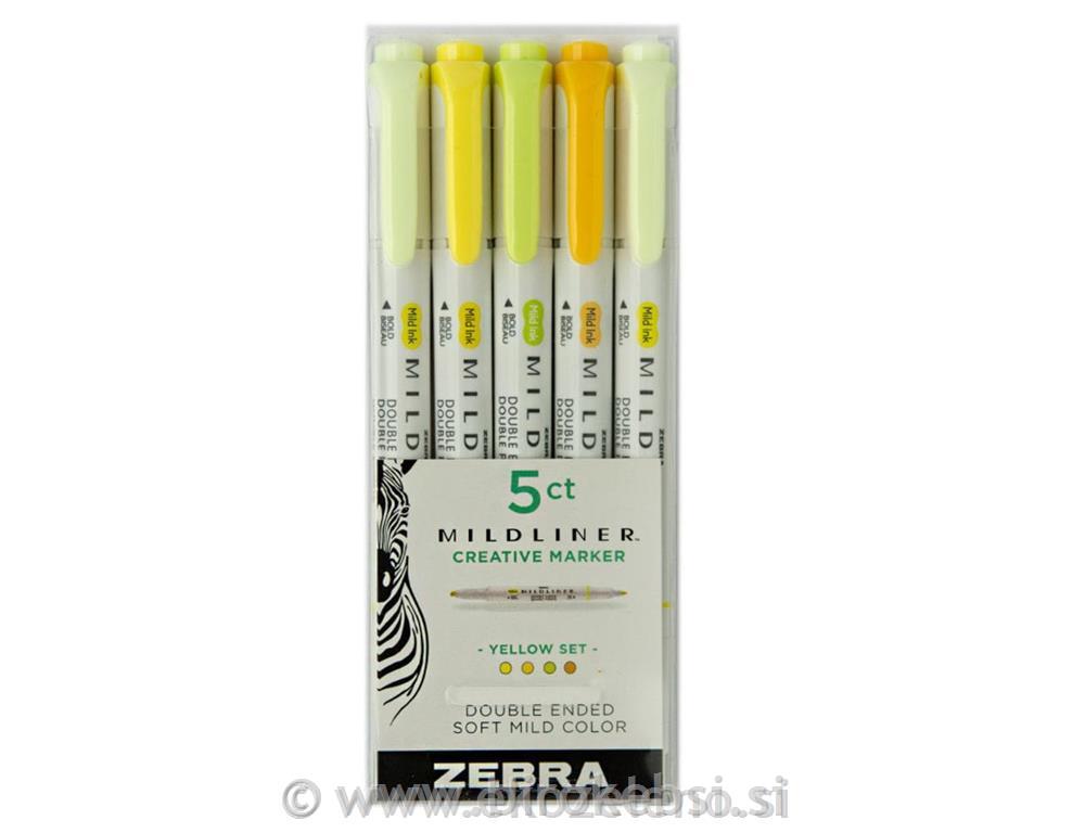 SIGNIR FLOMASTRI YELLOW ZEBRA 1/5