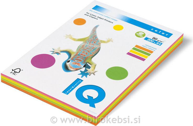 PAPIR A4 IQ COLOR MAVRICA MONDI 80G 5/50