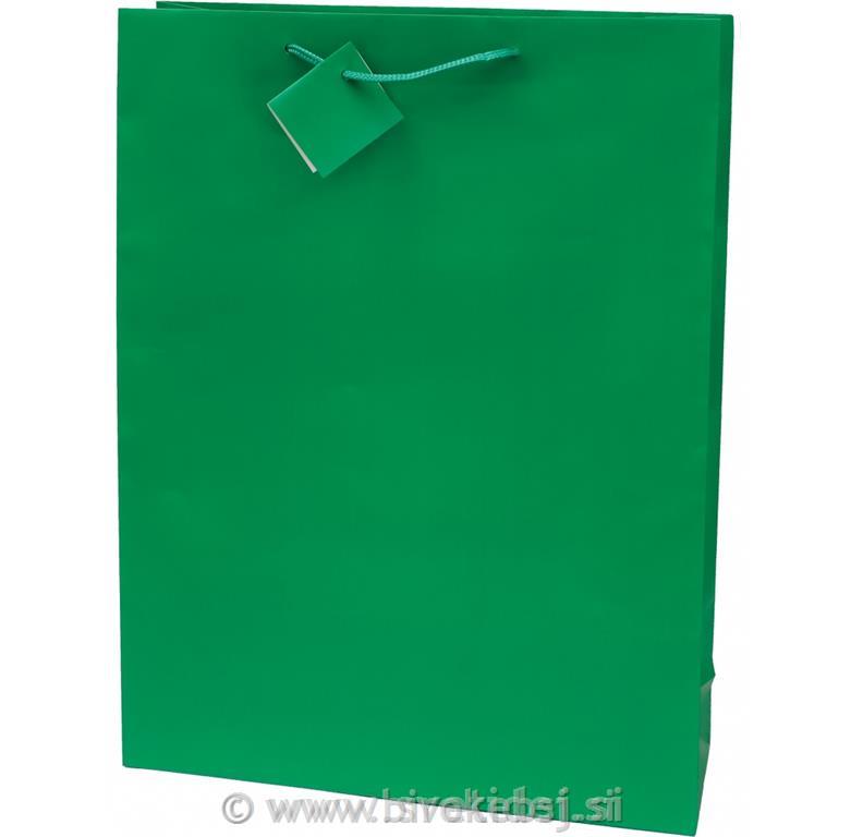 VREČKA CREATIVE PLASTIFICIRANA MAT ZELEN