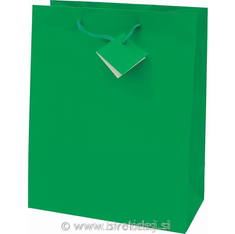 VREČKA CREATIVE PLASTIFICIRAN MAT ZELENA
