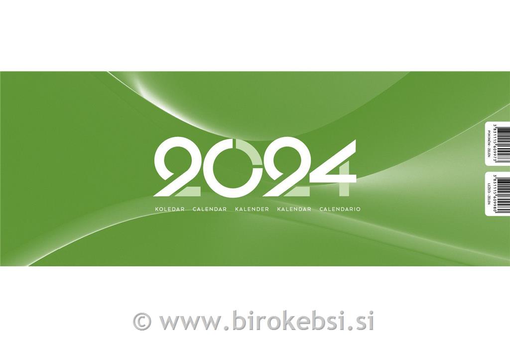 KOLEDAR NAMIZNI LEŽEČI FIX ZELEN 2025