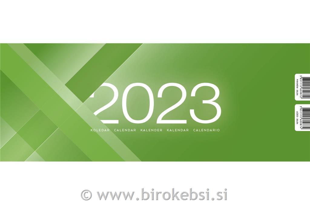 KOLEDAR NAMIZNI LEŽEČI FIX ZELEN 2025