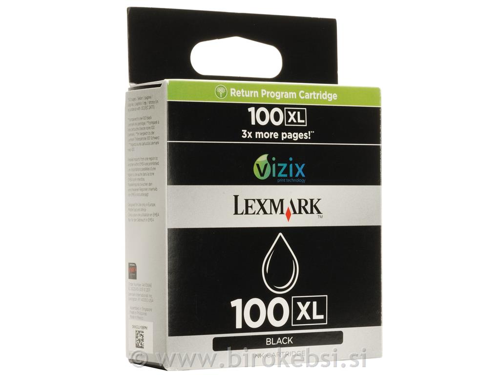 ČRNILO LEXMARK 14N1068E BLACK NO.100XL