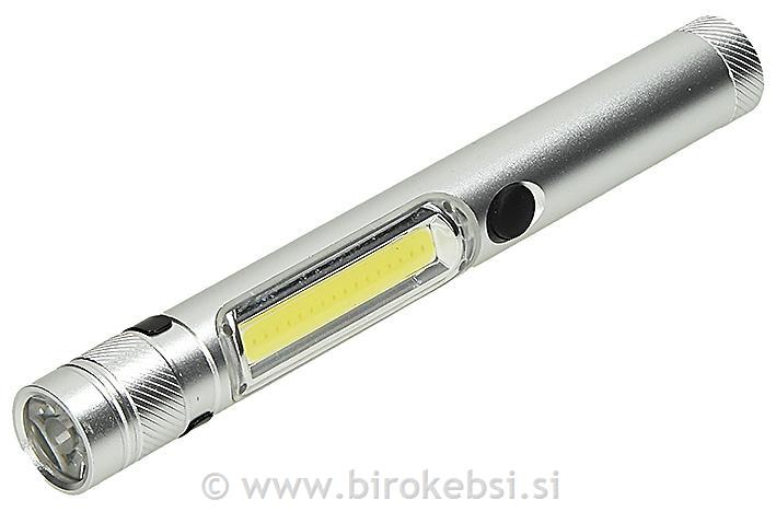 SVETILKA PENLIGHT ROČNA LED SREBRNA
