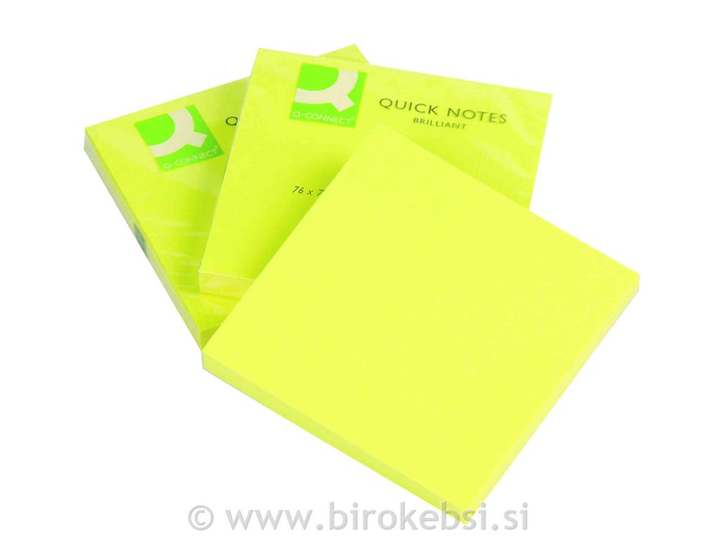 KOCKA 75X75 100L NEON RUMEN Q-CONNECT