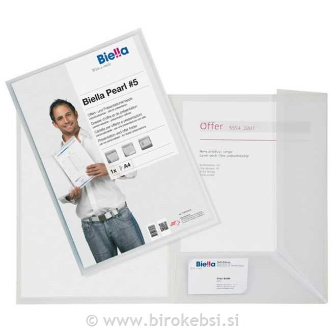 MAPA 2 KLAPI ŽEP PRO FILE5 BELA