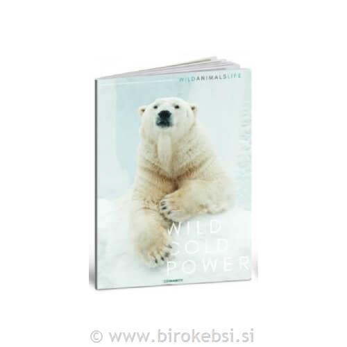 ZVEZEK A4 WILD ANIMALS 54L ČRTE
