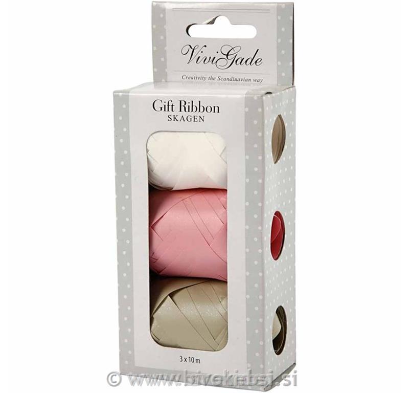 Darilni trakovi 10 mm, set 3x10 m