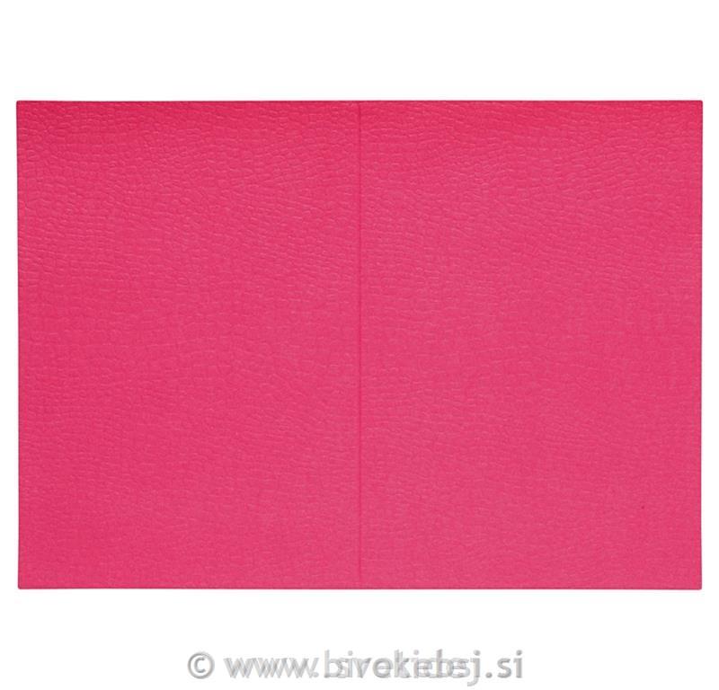 Vizitka 10,5x15 cm, set 10, pink