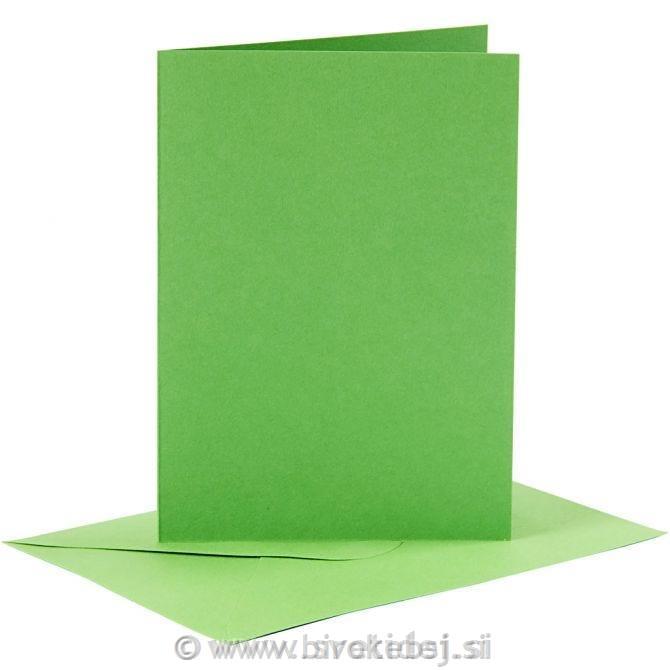 Kuverta&vizitka 11,5x16,5 cm, set 6