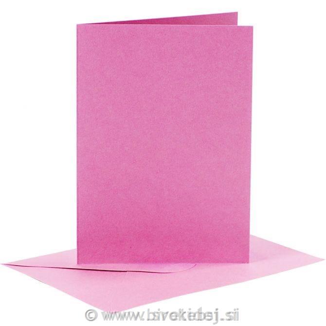 Kuverta&vizitka 11,5x16,5 cm, set 6