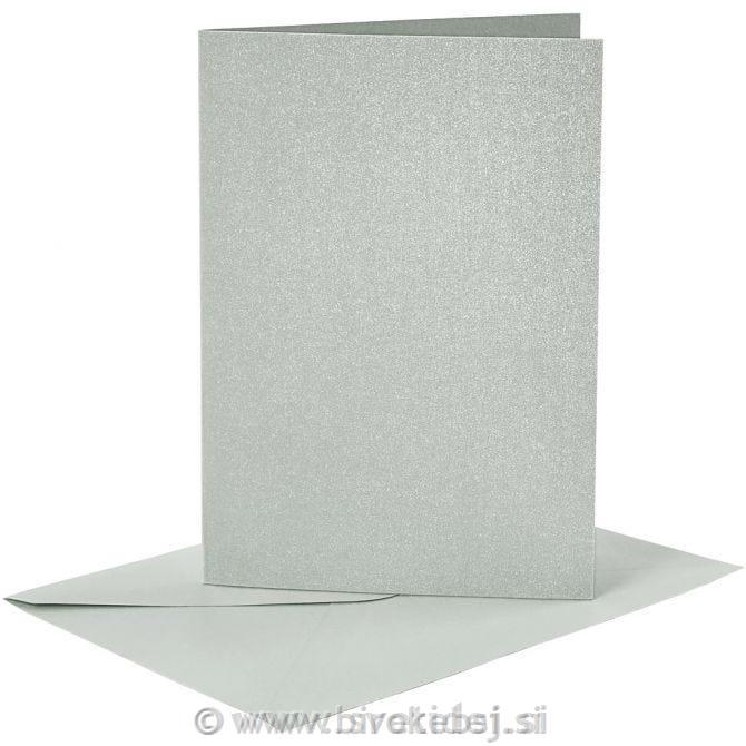 Kuverta&vizitka 11,5x16,5 cm, set 4