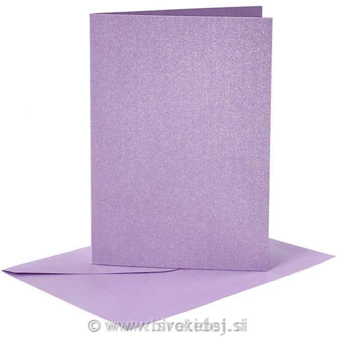 Kuverta&vizitka 11,5x16,5 cm, set 4