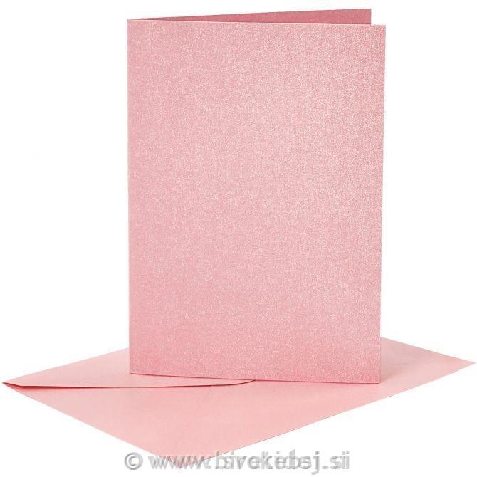 Kuverta&vizitka 11,5x16,5 cm, set 4