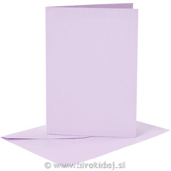 Kuverta&vizitka 11,5x16,5 cm, set 6