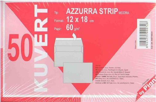 KUVERTA B6 MODRA PIGNA 120MMX180MM