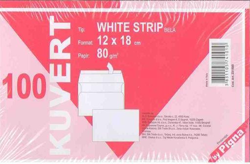 KUVERTA B6 BELA PIGNA 120MMX180MM 80g