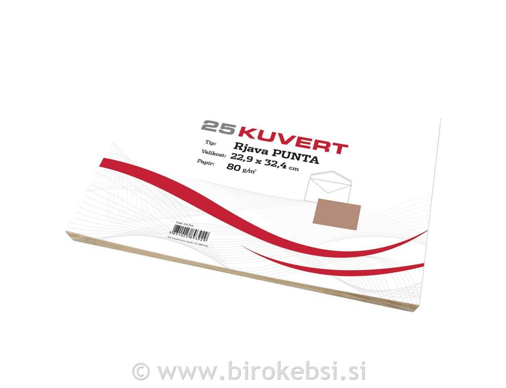 KUVERTA C4 ADSI 22,9X32,4 80G PAK 1/25