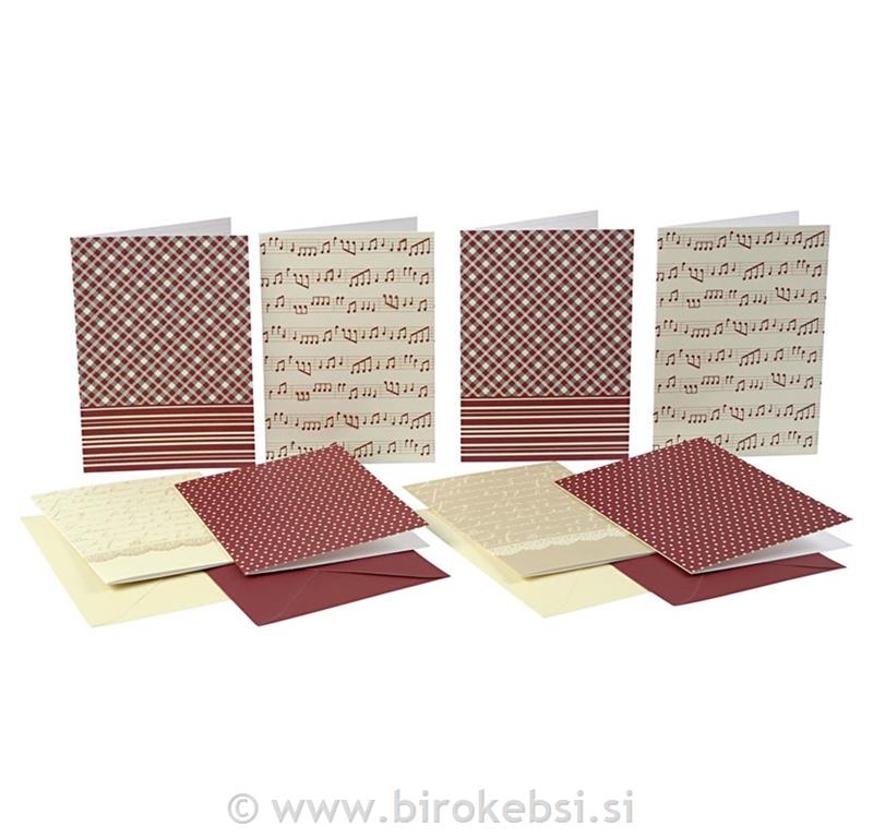 Vizitke in kuverte C6, set 16