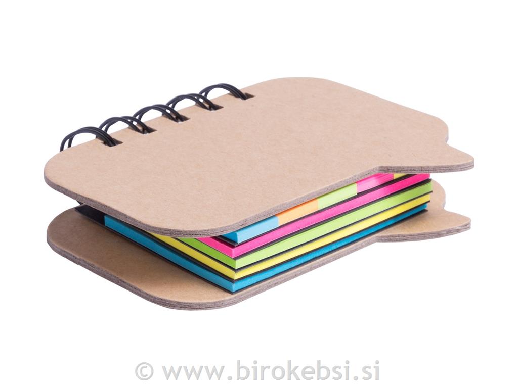 MEMO BLOK S SAMOLEPILNIMI LISTIČI LAZZA