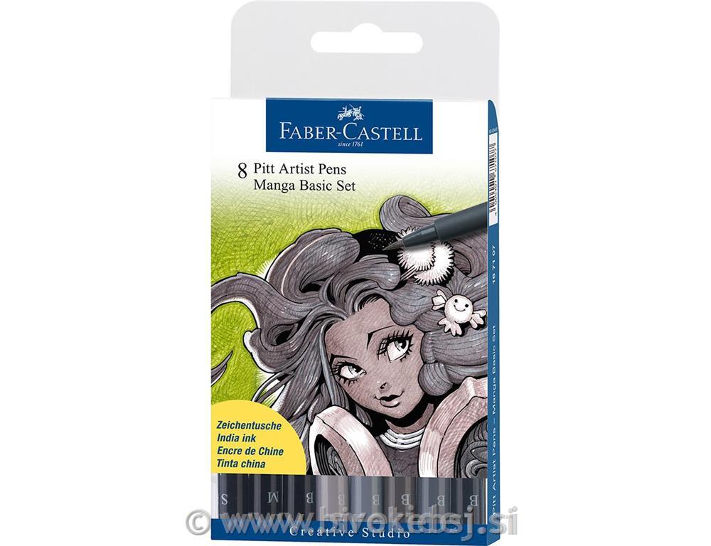Flomastri Faber-Castell Pitt Manga B 8/1