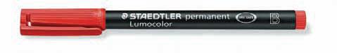 STAEDTLER FLOMASTER LUMOCOLOR 314B RDEČ