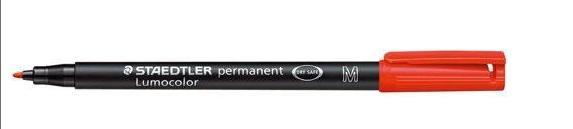 STAEDTLER FLOMASTER LUMOCOLOR 317M RDEČ