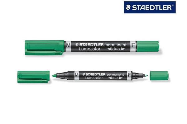 STAEDTLER FLOMASTER LUMOCOLOR DUO ZELEN