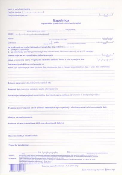 OBR.I.203A NAPOTNICA ZA PREDH. PREV.