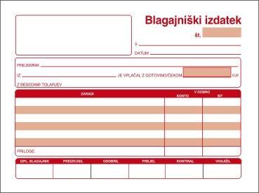 OBR.BLAGAJNIŠKI IZDATEK A5 SMAK BI-A5