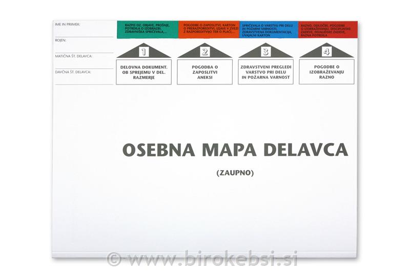 OSEBNA MAPA DELAVCA STANDARD
