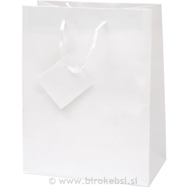 VREČKA CREATIVE PLASTIFICIRANA MAT BELA