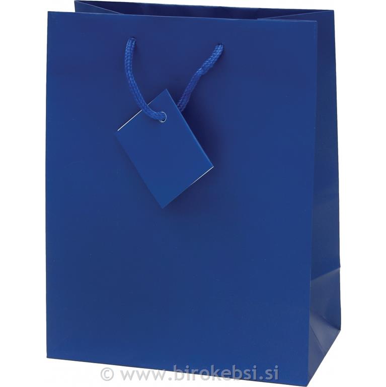 VREČKA CREATIVE PLASTIFICIRANA MAT MODRA