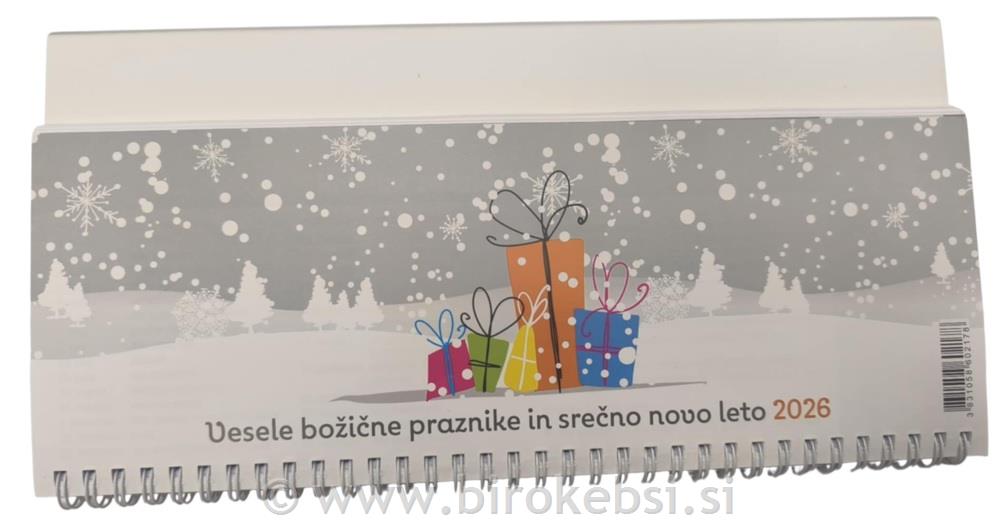 KOLEDAR NAMIZNI LEŽEČI ŠPIRAL 2026