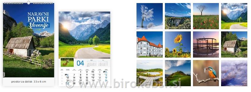 KOLEDAR NARAVNI PARKI SLOVENIJE 2026