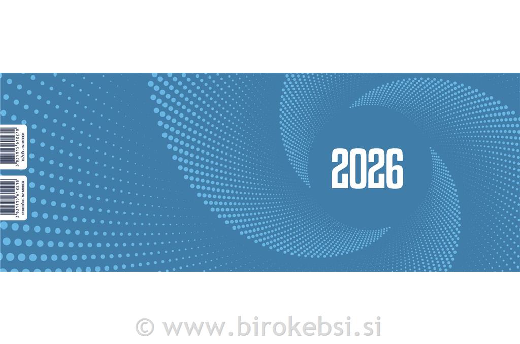 KOLEDAR NAMIZNI LEŽEČI FIX SV.MODER 2026
