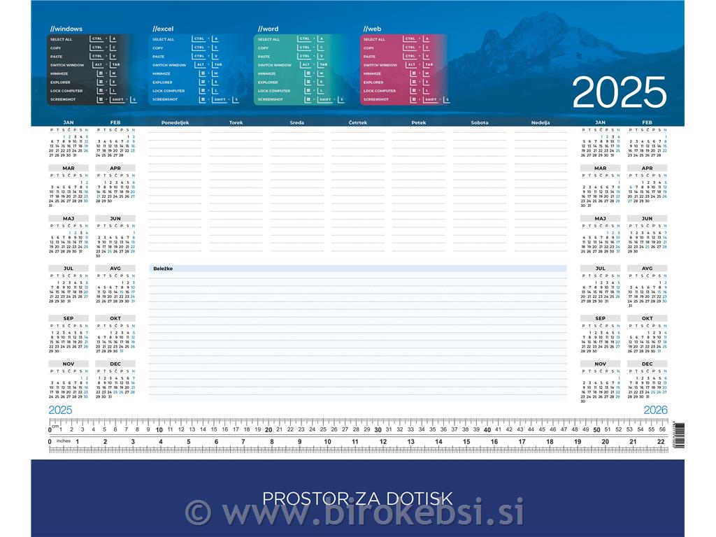 NAMIZNA PODLOGA KOLEDAR 2025