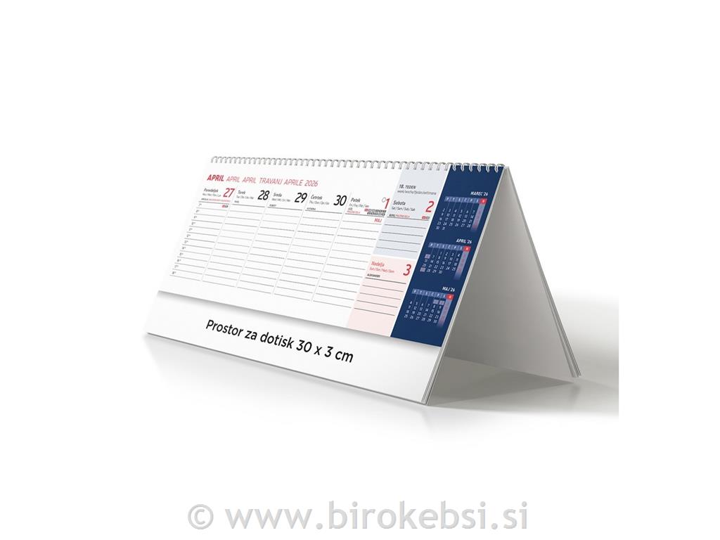 KOLEDAR NAMIZNI POKONČNI T. MODER 2026