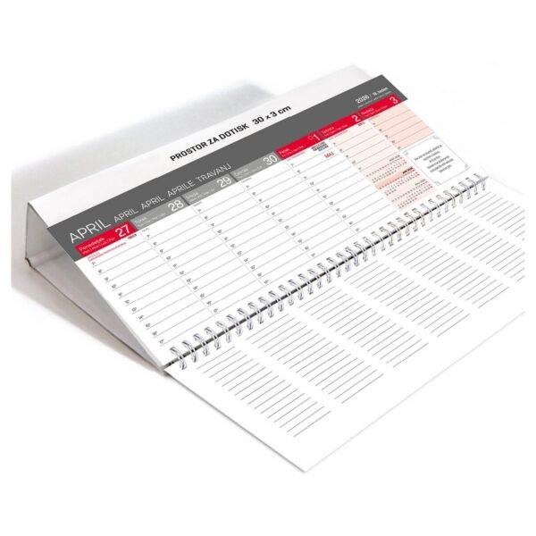 KOLEDAR NAMIZNI POKONČNI SIV 2026