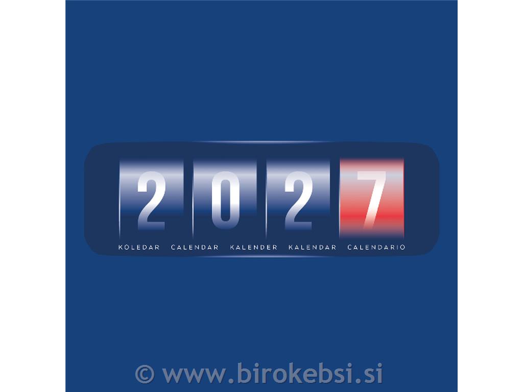 KOLEDAR NAMIZNI LEŽEČI FIX T.MODER 2027