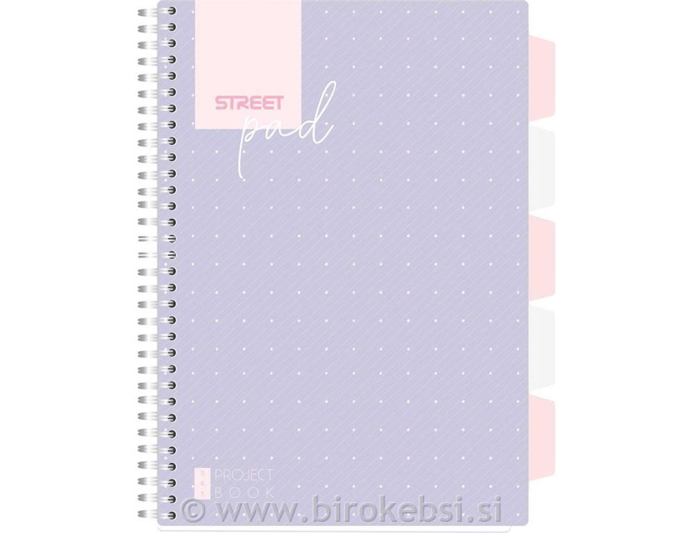 ZVEZEK S ŠPIRALO STREET S.PAD DOTS A4