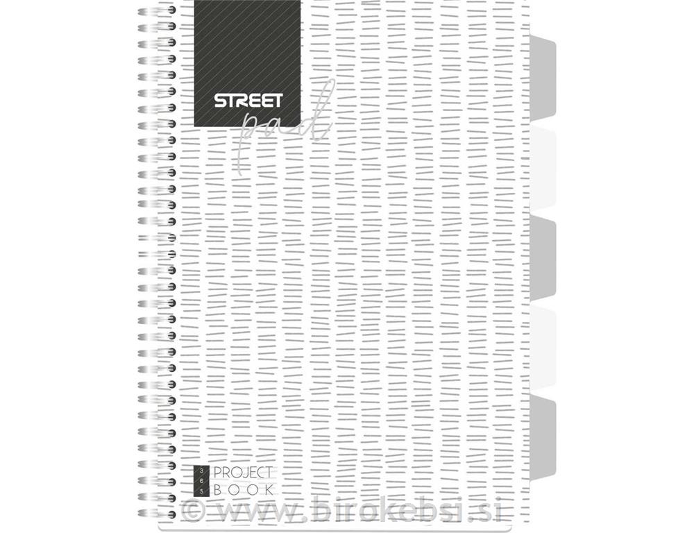 ZVEZEK S ŠPIRALO T.P. WHITE EDITION A4