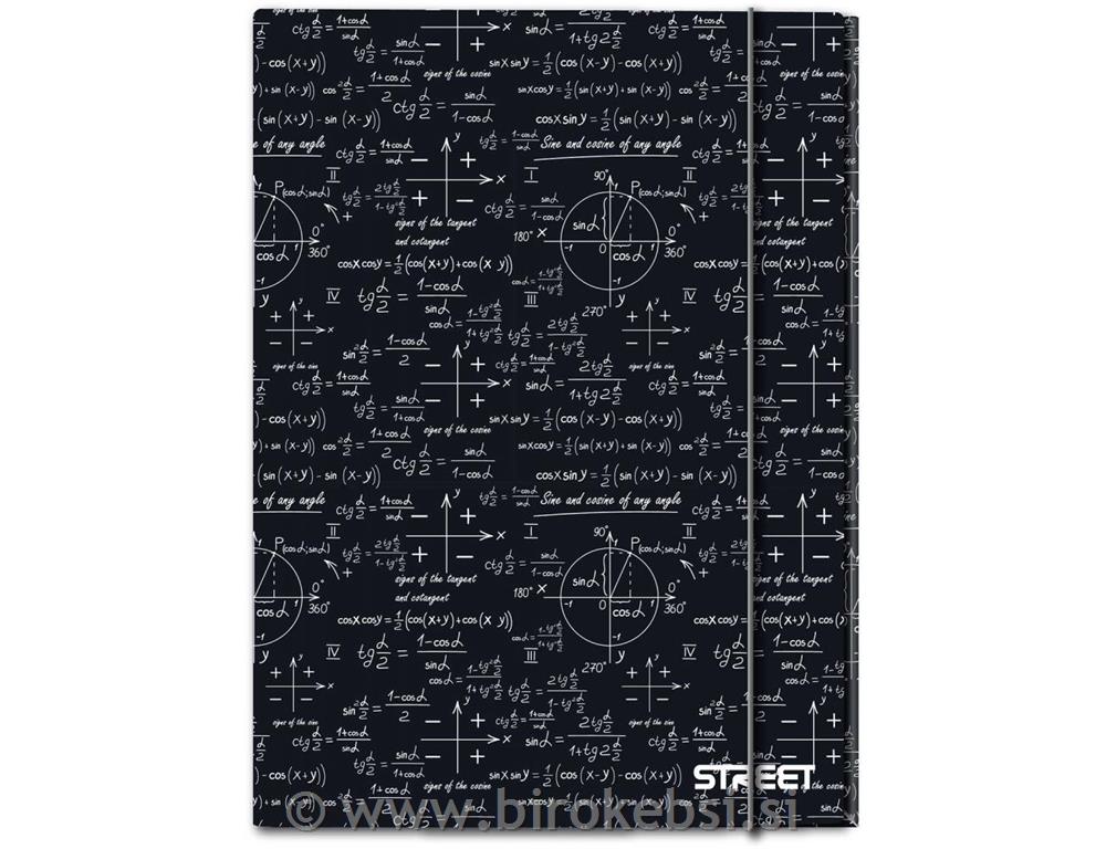 MAPA A4 Z ELASTIKO STREET MATH
