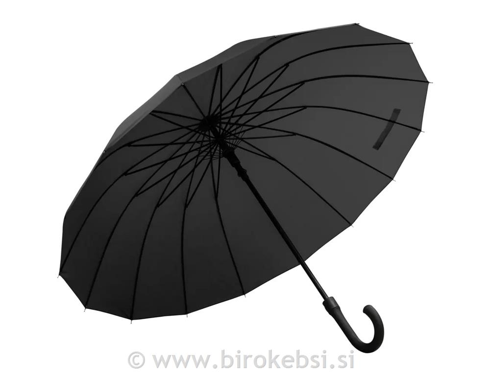 DEŽNIK ASTAR LES. ROČAJ 118CM črn