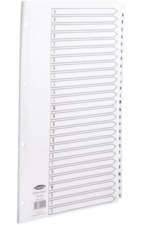 PREGRADNI KARTON A4 BEL 26-DELNI A-Z