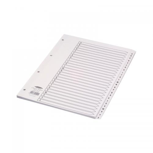 PREGRADNI KARTON A4 BEL 26-DELNI A-Z