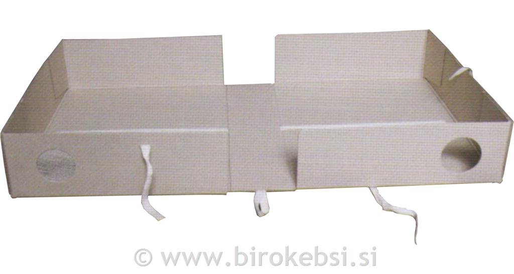 Arhivska škatla karton 380x270x100 A4/80